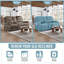 Housse pour causeuse inclinable avec console centrale 4 pièces Tiba-803388228