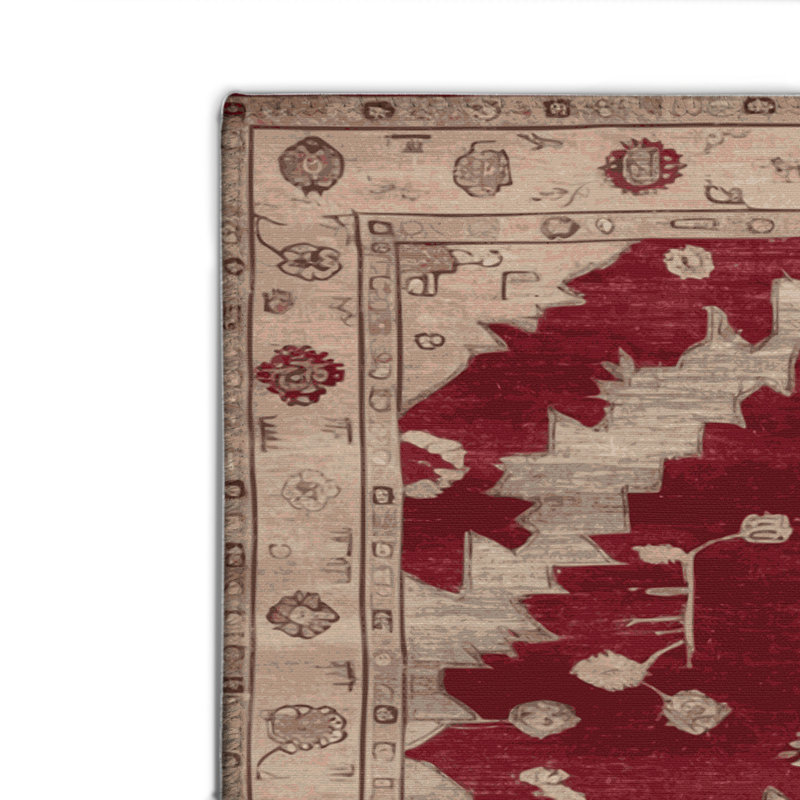 Tapis d'intérieur et d'extérieur surteint beige, Rectangulaire 8 pi x 10 pi