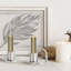 Ensemble de 2 bougeoirs coniques en céramique Elise Petite, bougeoirs décoratifs de table, argent-758378517