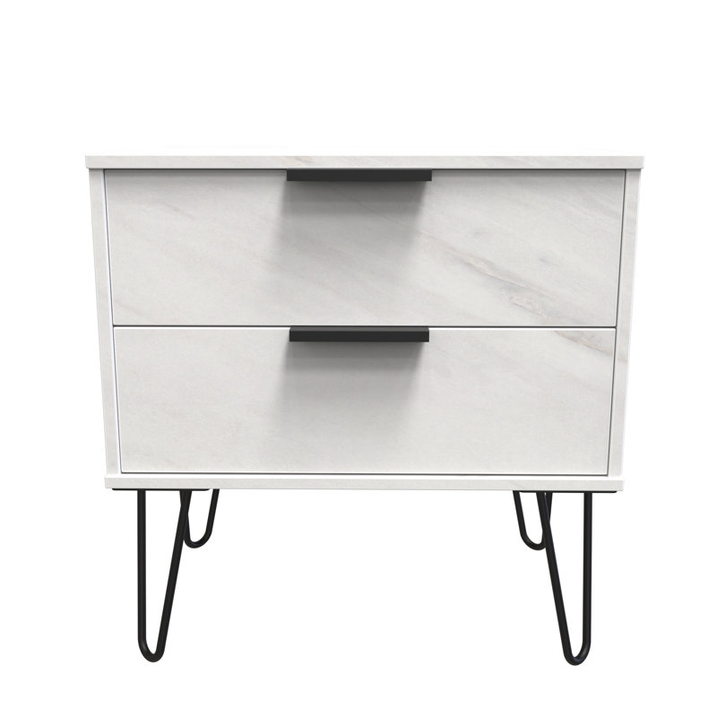 Bonnelle 58cm W Manufactured Wood Bedside Table