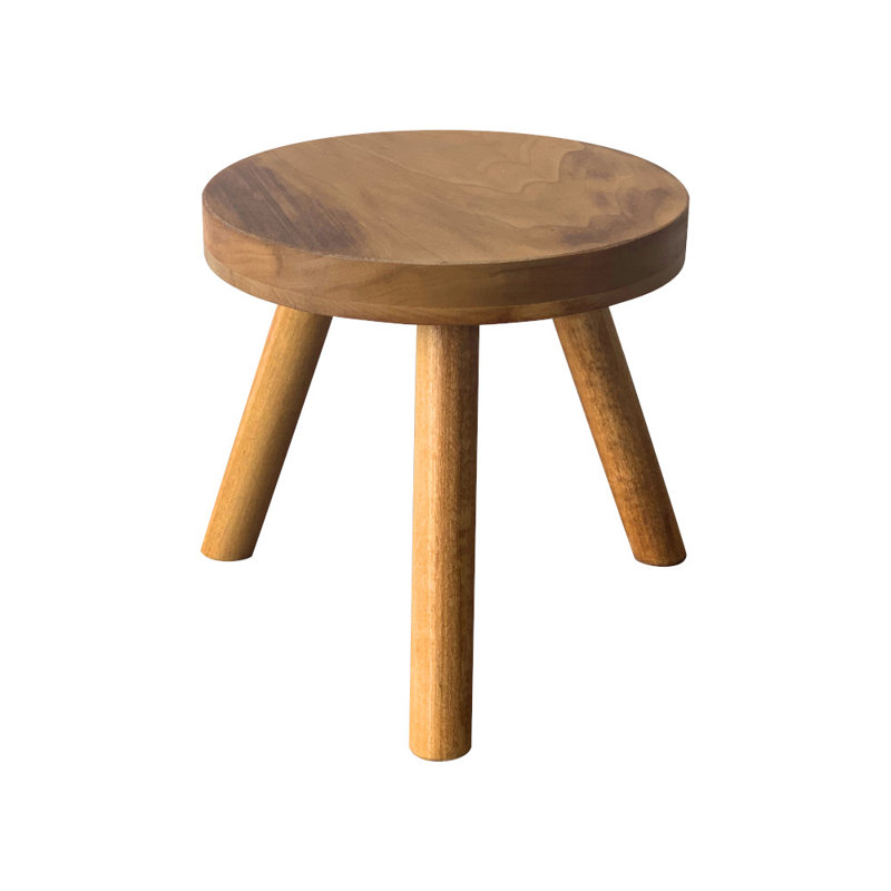 Abraam Solid Wood Plant Stand 1 Tier, Honey