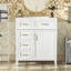 Armoire de rangement de salle de bain avec trois tiroirs à fermeture en douceur-1208307266