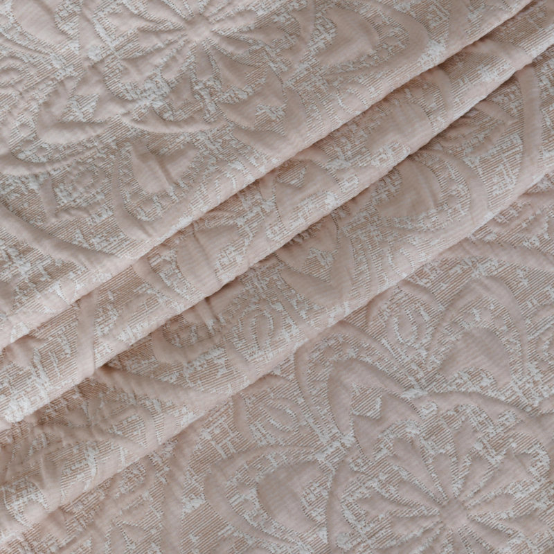  Rideau de douche Boheme Medallion Jacquard, Rosé