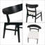 Ensemble de 2 chaises de salle à manger rembourrées de style Mid-Century modernes, avec des pieds en bois d'hévéa écologiques, des sièges confortables et élégants-1766966833
