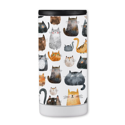 Aquarelle pour chat 12 oz. manchon pour boisson