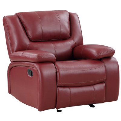 Fauteuil inclinable et oscillant rouge Elodie