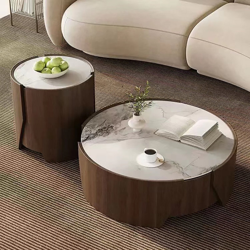 Table de bout ronde, H 19,7 po x L 35,4 po x l 35,4 po
