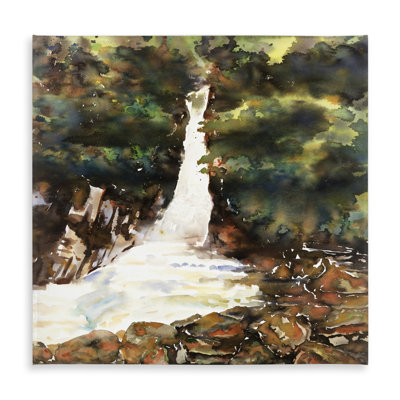Watercolor Waterfalls Tablecloth - Indoor/Outdoor Home Decor