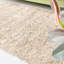 Durable Super Soft Shaggy Ecru Rug-88305766