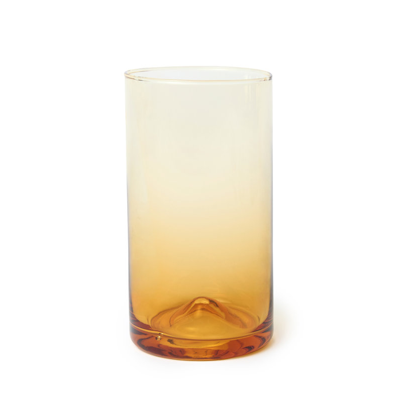 Glass Highball Glass, Amber