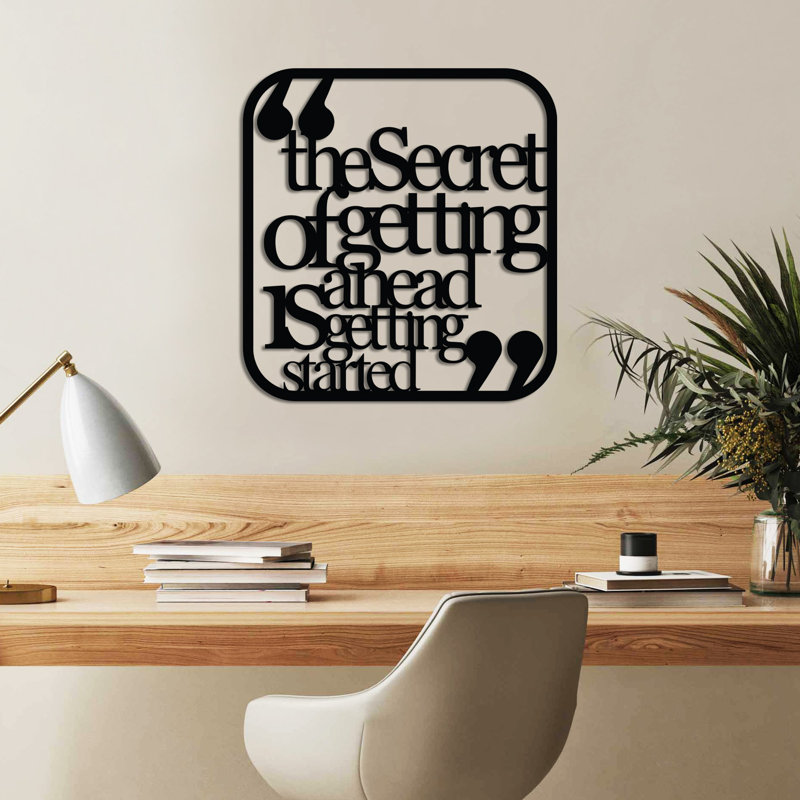 Stylish Decorative Metal Wall Accessory, Black, 19.7 x 19.7 inches | 100% Metal Construction, Thickness: 0.06 inches | Lightweight at 2.3 lbs, Perfect for Home Décor & Modern Interiors, Unique Design Element