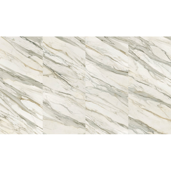 MILE®stone JEM Aria Gold Matte Porcelain Slab Tile for Floor & Wall (48 ...
