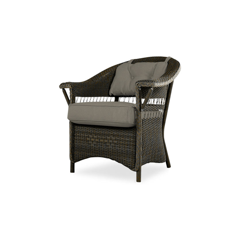Nantucket Outdoor Dining Armchair, Decorline Navy, Mink