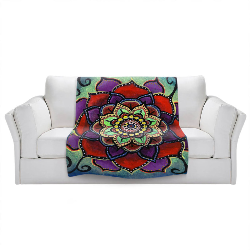 Hand Woven Throw Blanket, 51" x 60"