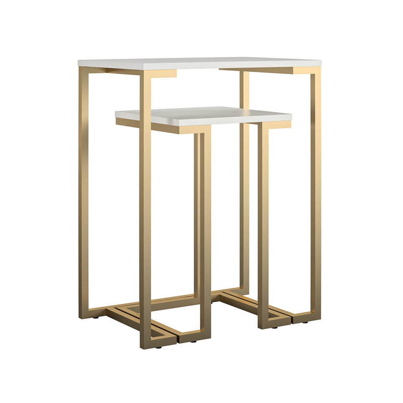 Annikka Frame Nesting Tables, White
