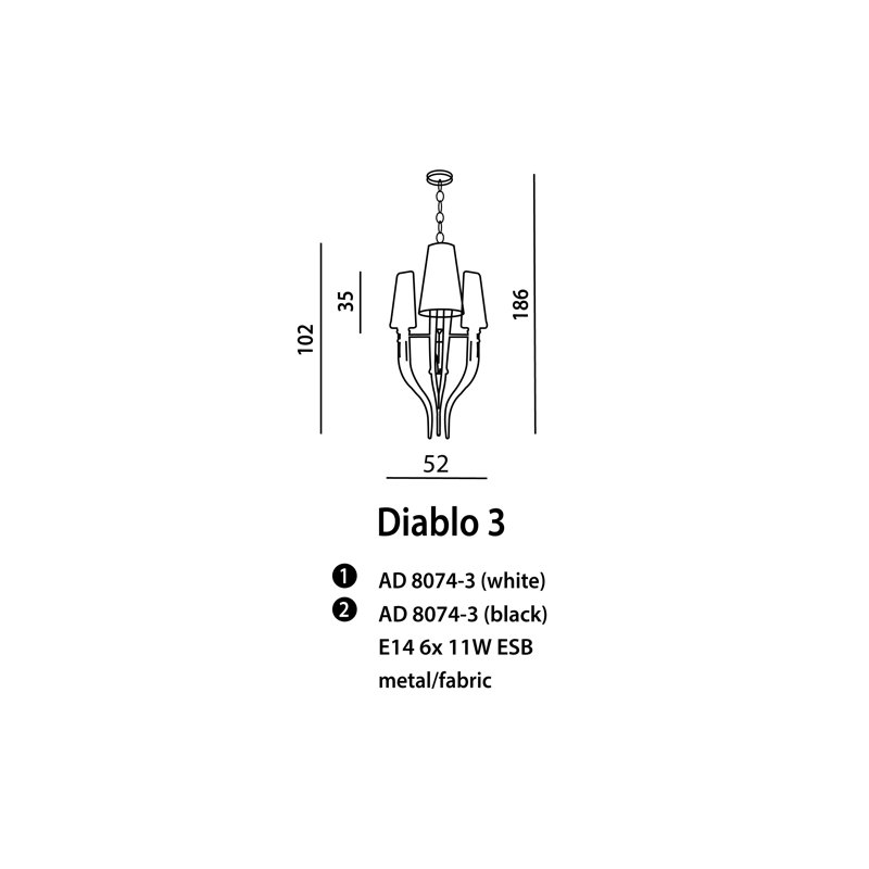 Dowlin Azzardo 3-Light Novelty Pendant