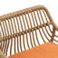 Ensemble de 2 tabourets de bar modernes pivotants avec repose-pieds réglables pour la cuisine et la salle à manger (orange)-84084856