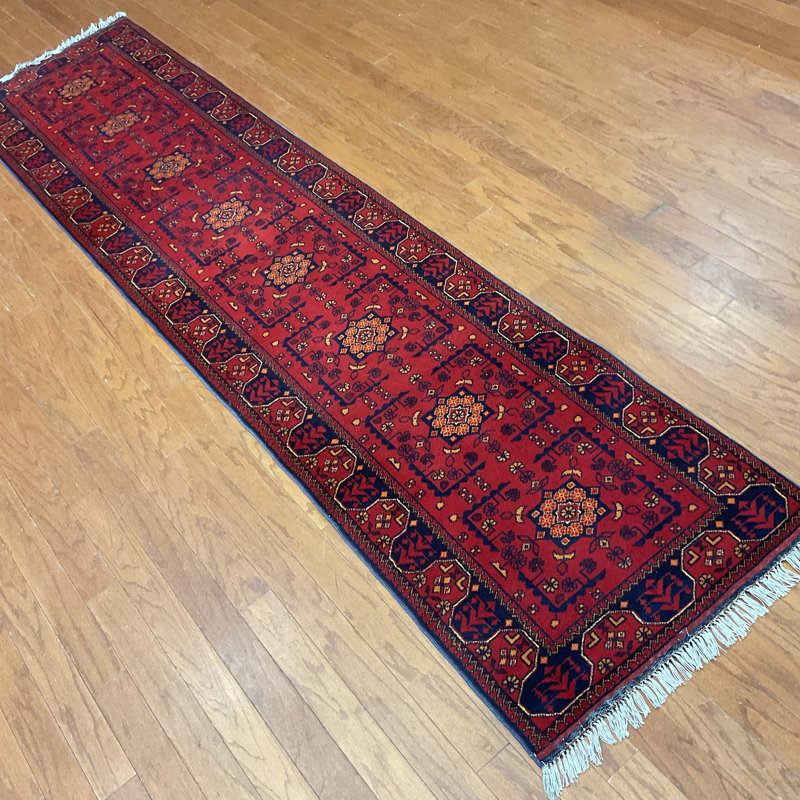 Tapis de couloir unique en laine 2 pi 6 po x 10 pi Orietto