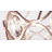 Geil 4 - Light 16" Chandelier Style Geometric Semi Flush Mount