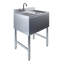 24 in. x 19 in. One Compartment Underbar Sink With Right Drainboard And Faucet