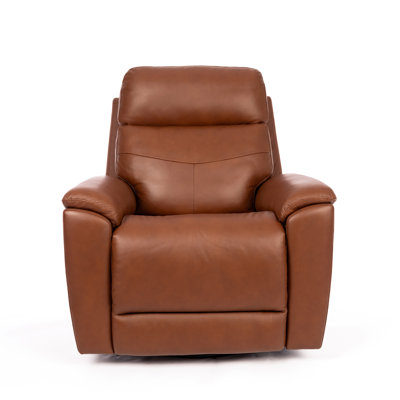 Rex Swivel Gliding Recliner With Headrest & Lumbar