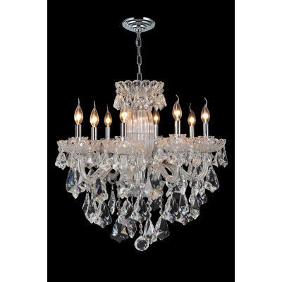 Lustre empire 8 lumières façon bougie