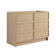 Meuble-lavabo autoportant 42 po et 2 portes d'armoire à fermeture en douceur, contreplaqué, chêne Dune (KD-PACKING)-1269445846