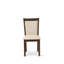 L'ensemble de mobilier de salle à manger 3 pièces contient une table de salle à manger rectangulaire et 2 chaises Parson, noyer antique