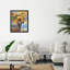 Jolis jolis tournesols, peinture abstraite, art graphique moderne jaune-73264670-73264673