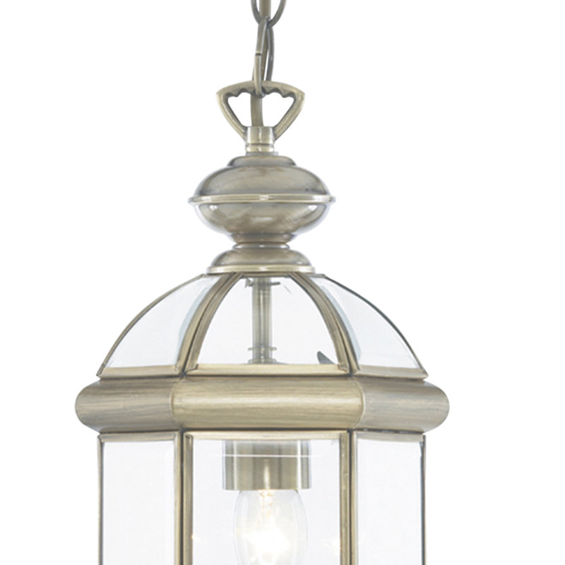Alvaro 1 - Light Lantern Pendant, Antique Brass