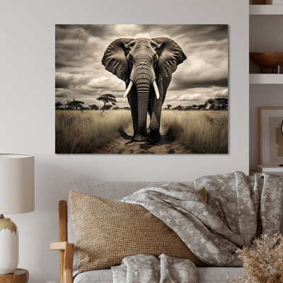 Afrique, éléphants Grace - animaux, art mural en métal, salon
