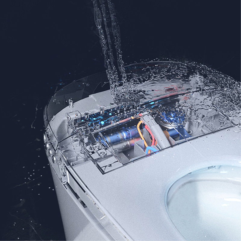 Toilet With Heated Seat - Dual Flush, Foot Sensor, Night , Auto Stylish Appearance Elegant