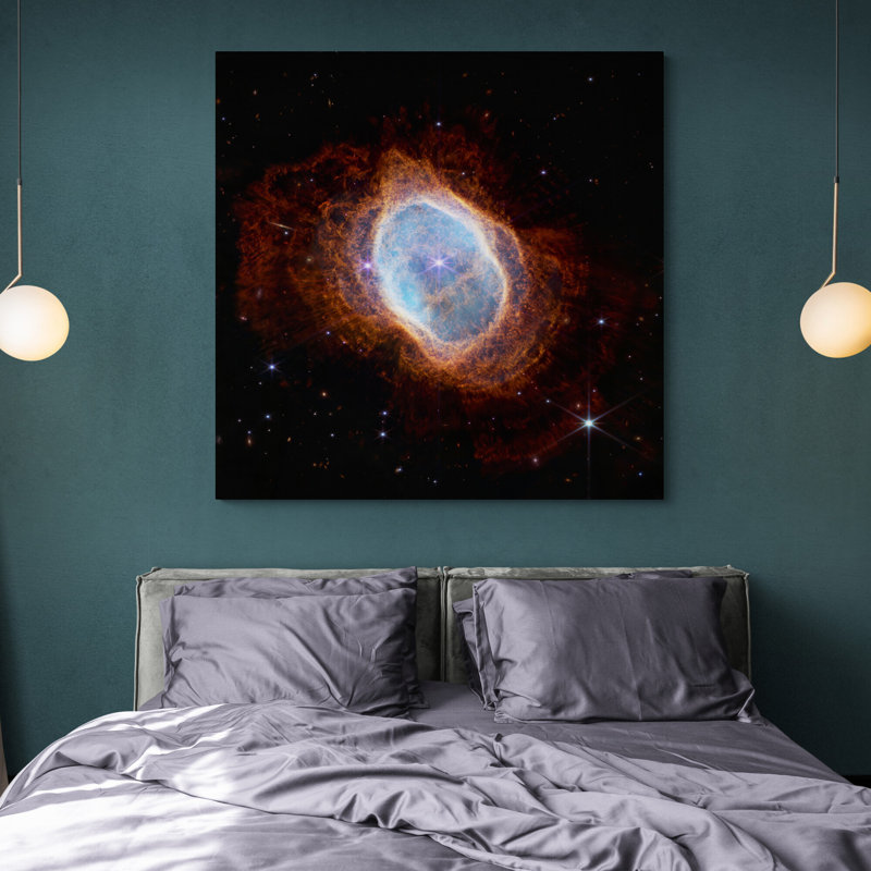 NASA James Webb Space Telescope Southern Ring Nebula From - 11 Piece Wrapped Canvas Print, 30" H x 30" W