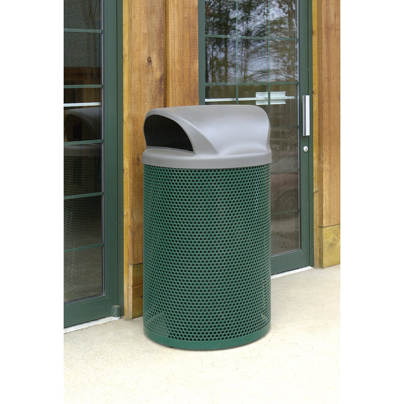 Poubelle en acier 41 gallons, Vert