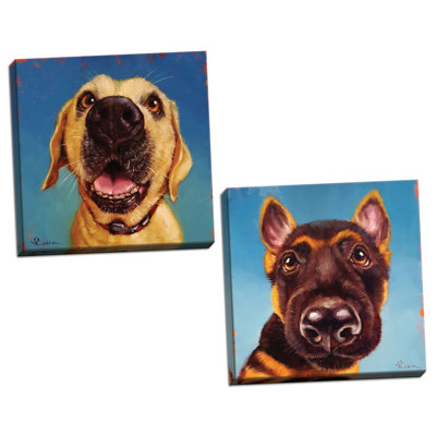 " Follow Your Nose 1 And 2 " by Lucia Heffernan 2 - Pieces