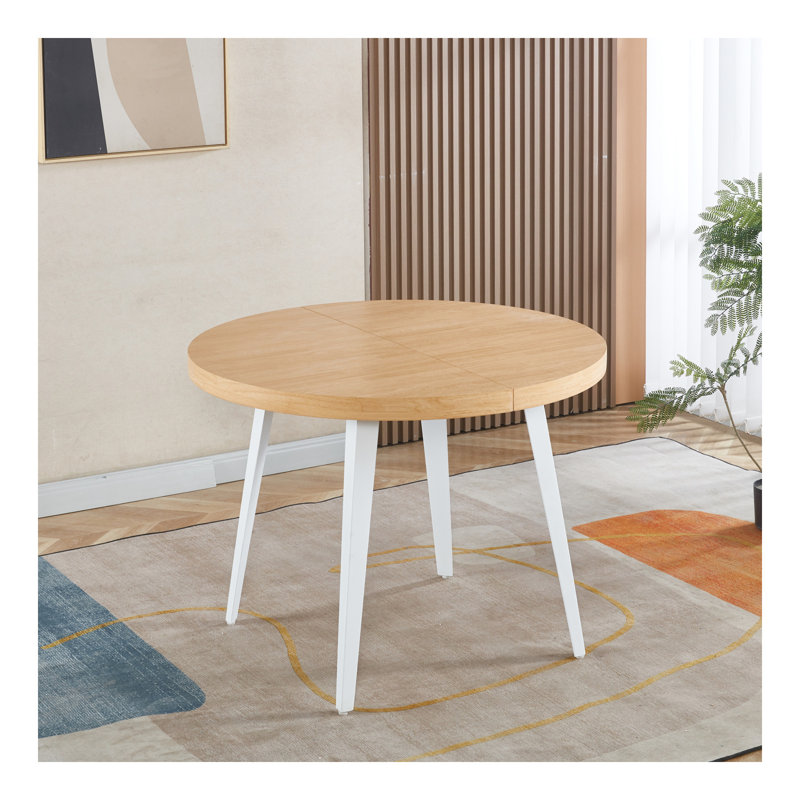 Table extensible, table à manger, table de bureau, table basse, pieds en métal, plateau en bois aggloméré