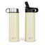 22 oz Bouteille d'eau à double paroi en acier inoxydable avec paille