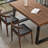 Brown Rectangular Solid Wood Dining Table-522666650