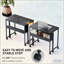 Bureau rabattable pliable avec sac de rangement, tablette et roulettes, bureau à domicile peu encombrant pour petits espaces-450105878-450105879