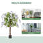 110cm Faux Flowering Tree in Pot