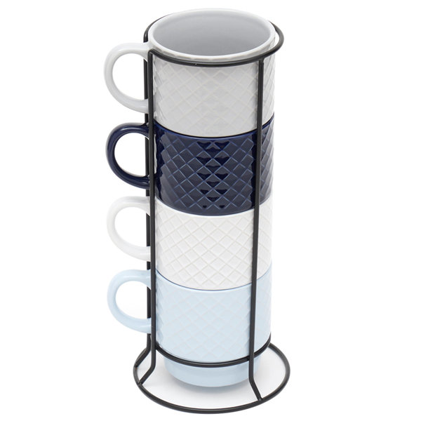 Modern Stylish Pure Color Mugs High Cylinder Cappuccino Latte