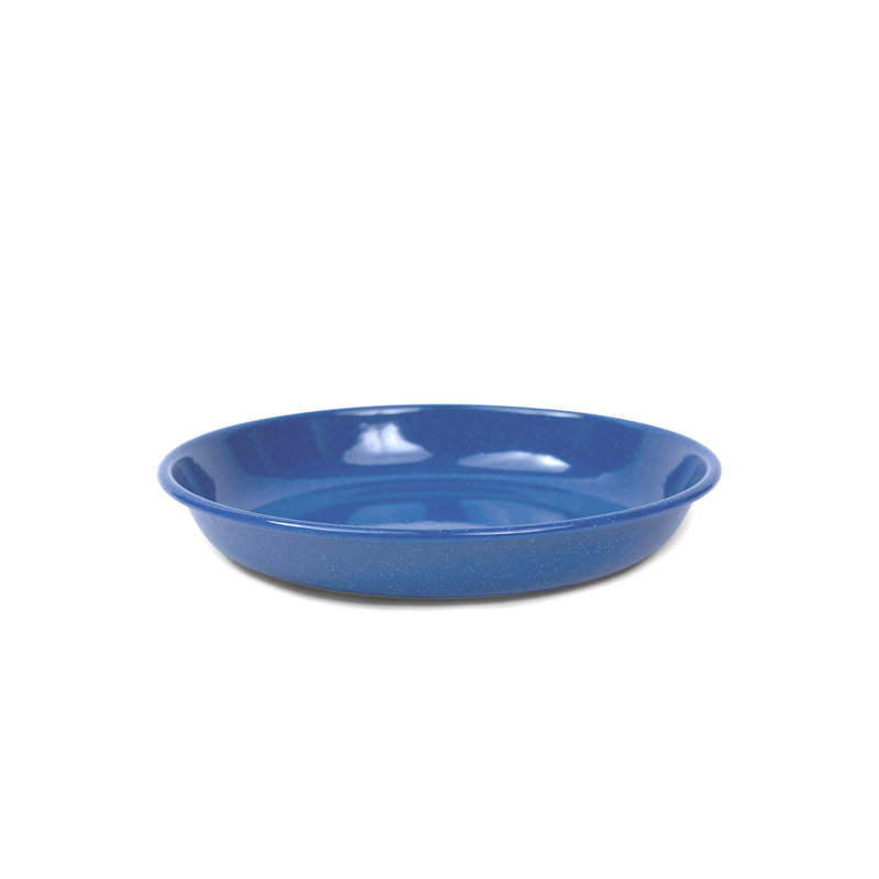 Crow Canyon Enamelware Stinson Pasta Plates	, Blue 