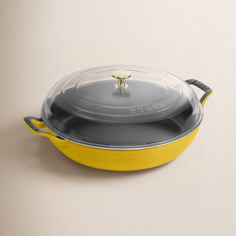 Braisière Staub Braisers 3,5 L ronde en fonte Heritage, Jaune