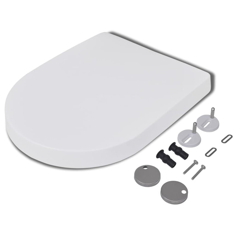 Dunnygarran Soft Close D Shaped Standard Toilet Seat