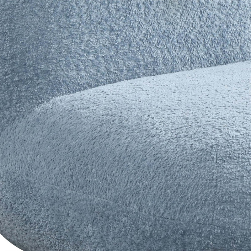 Charming Blue Chenille Deer-Shaped Kids Chair, Perfect For Comfort And Playful Design In Bedrooms And Playrooms., Blue