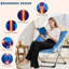Fauteuil pliable en fausse fourrure pour adultes, chaise longue à cadre en métal, bleu-4860335