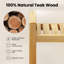 Tabouret de douche en bois de teck