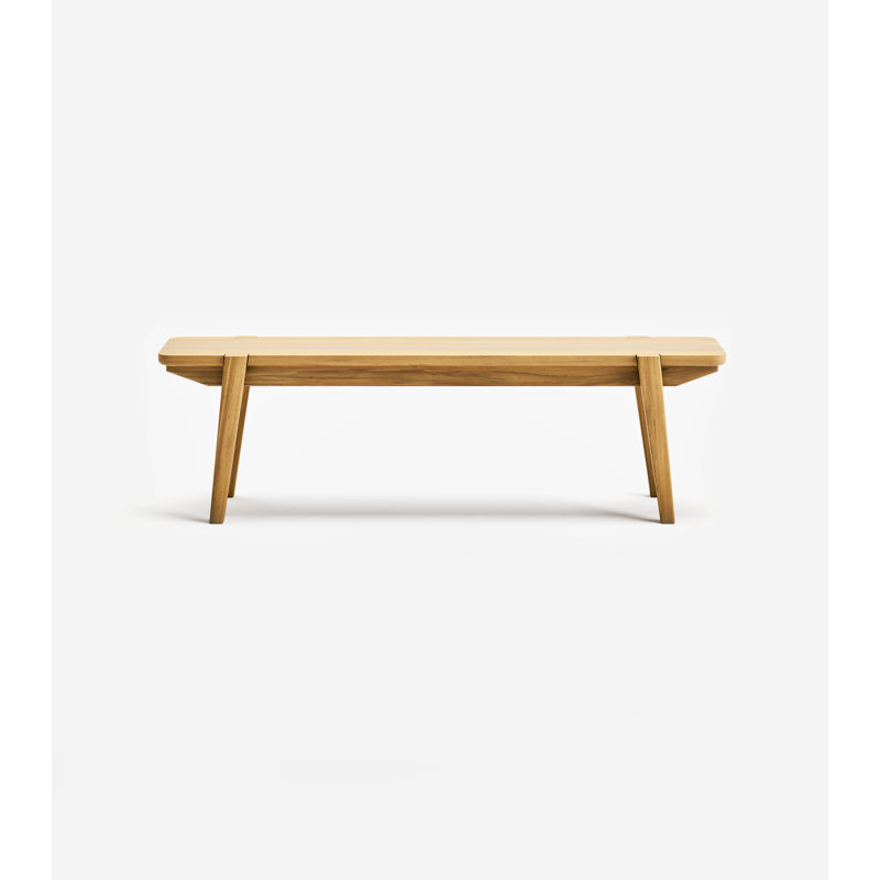 Apanas Solid Wood Dining Bench, Natural