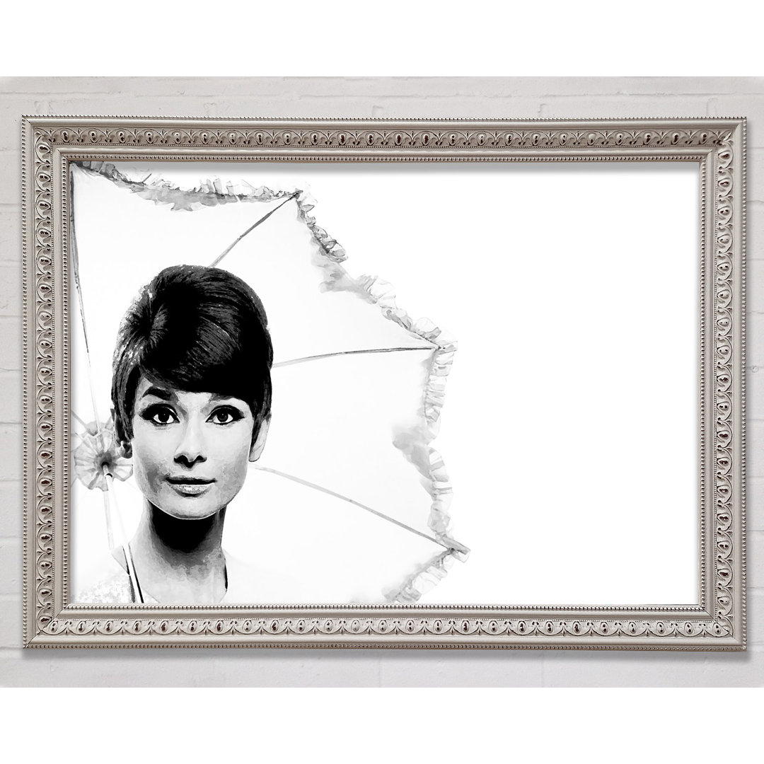 Audrey Hepburn Regenschirm - Druck