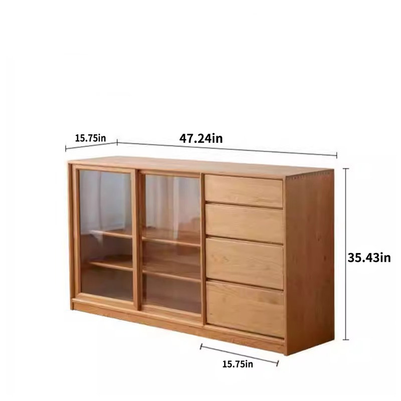 Armoire d'appoint en verre